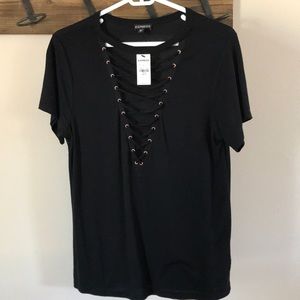 Express short sleeve black shirt